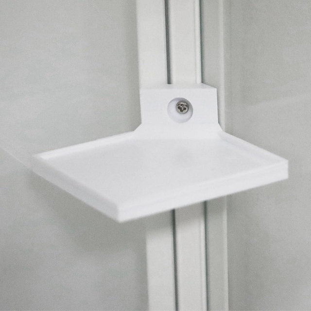 PIAOLGYI Corner Plant Shelf for IKEA MILSBO Glass Cabinet,Extra Shelves Accessories Compatible with IKEA Milsbo Glass Cabinet(White)
