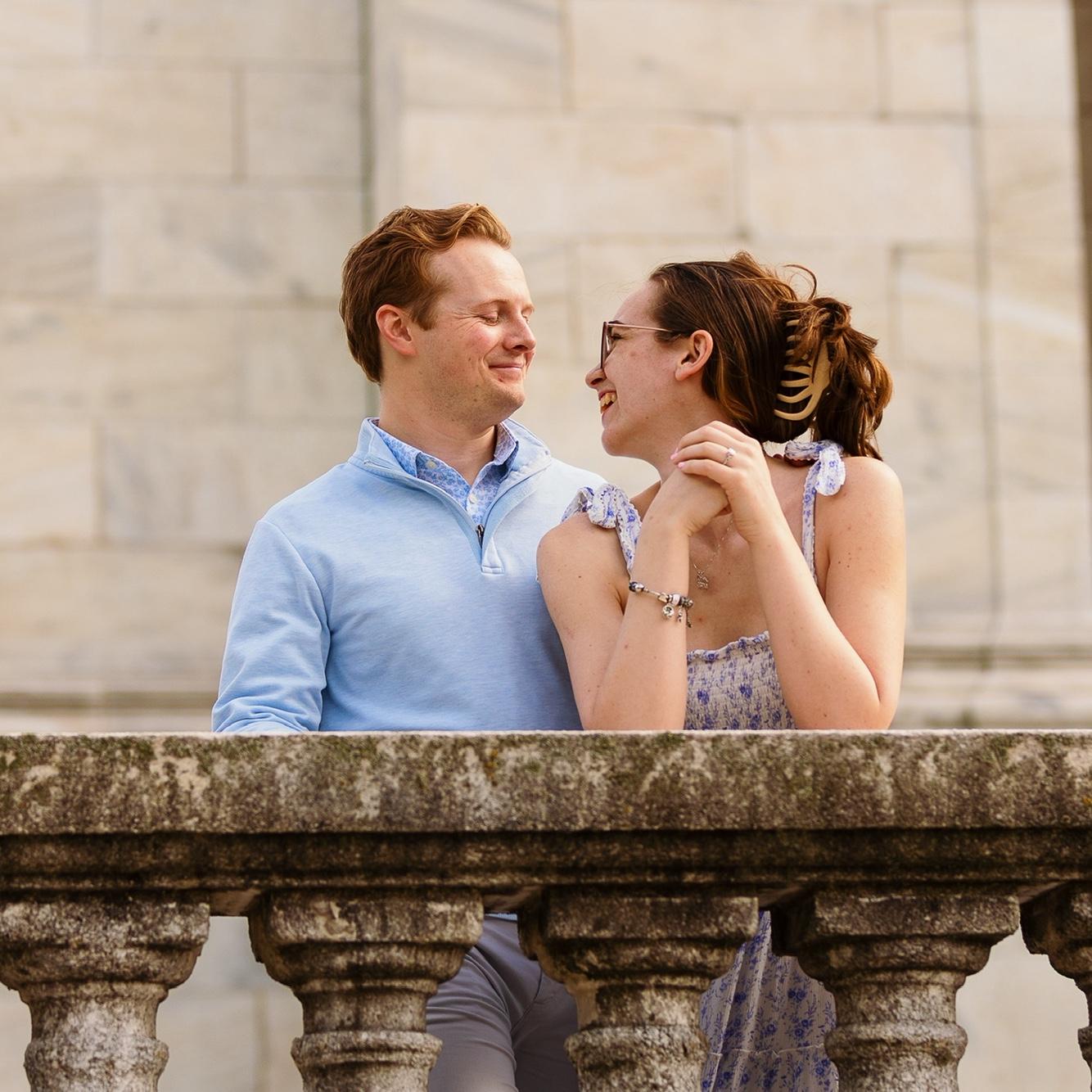 One of the beautiful engagement photos Sean's Aunt Tracy took of the couple after the proposal.