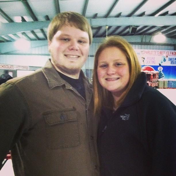 Ice skating in 2013.