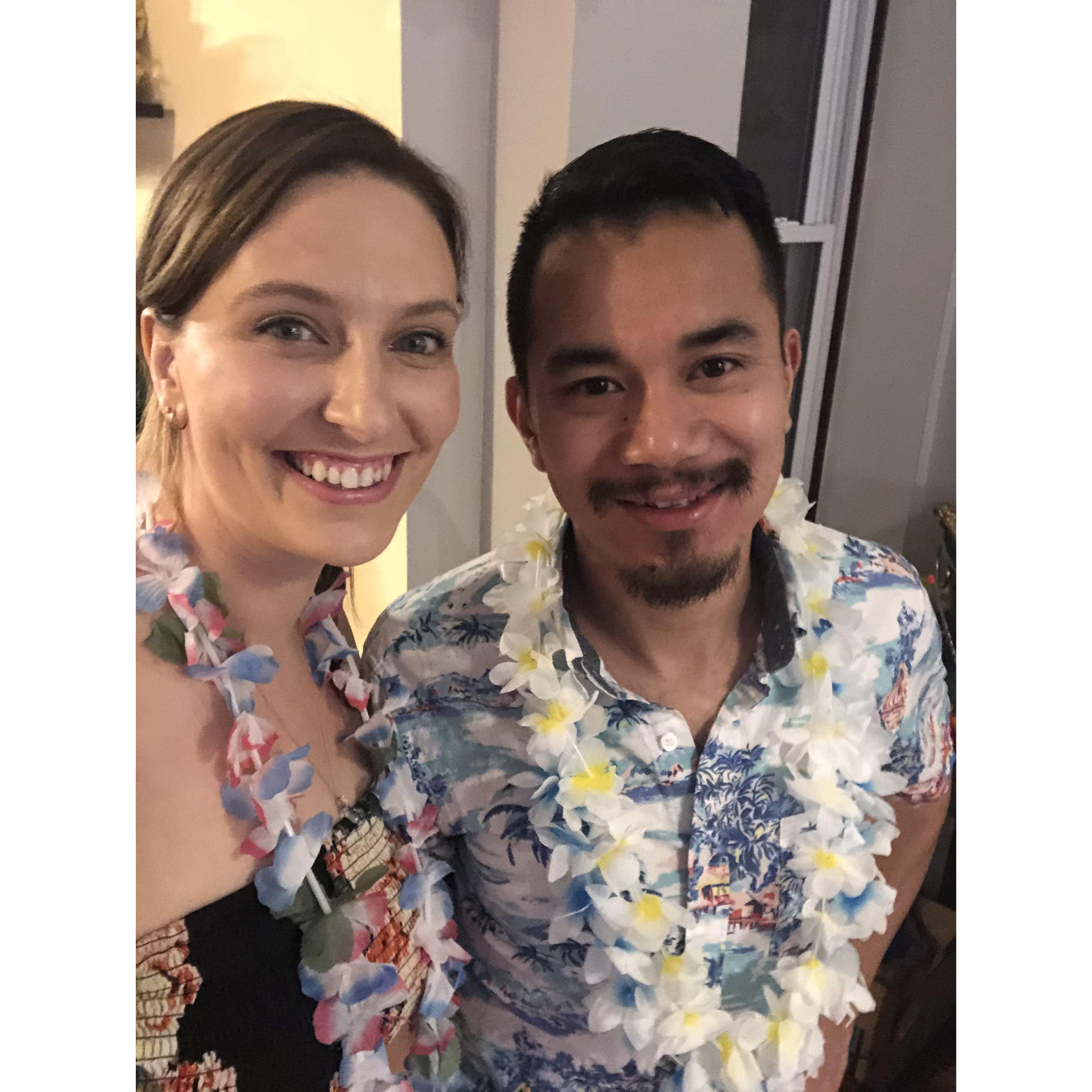 Always love hosting a party or a dinner and you bet there will be a theme! This is one of those many events, Hawaiian themed NYE Parties