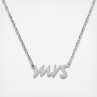 Say Yes Mrs. Necklace