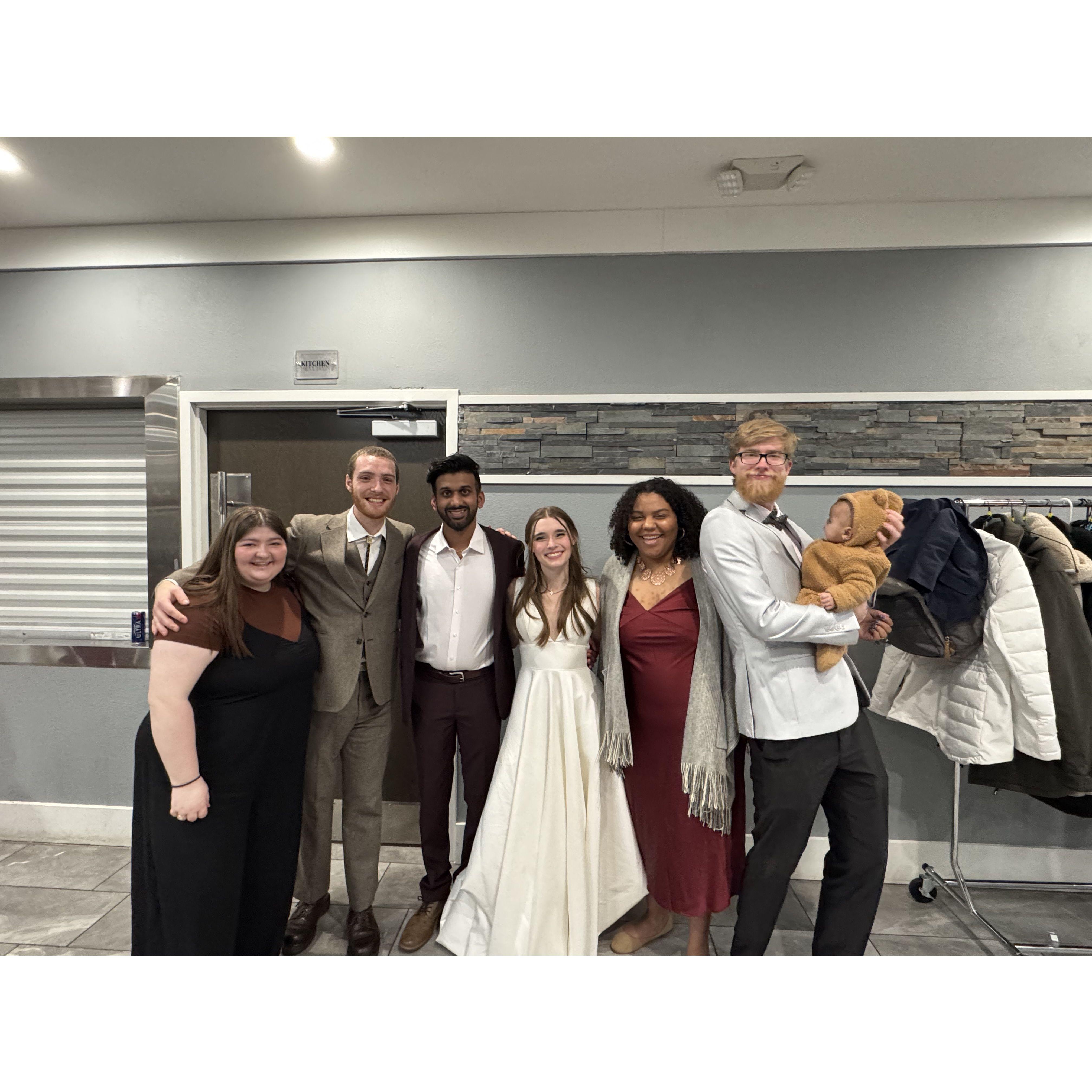 Celebrating our friends Camryn and Hitesh!