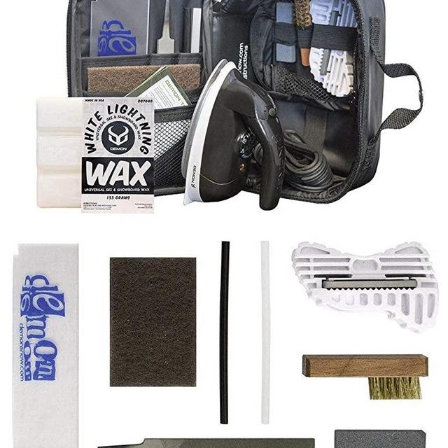 Demon Complete Basic Tune Kit with Wax- Everything Needed to do a Basic Tune and Wax for Your Skis and Snowboard