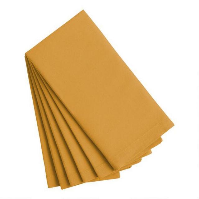 Cotton Buffet Napkins 6 Count - Black