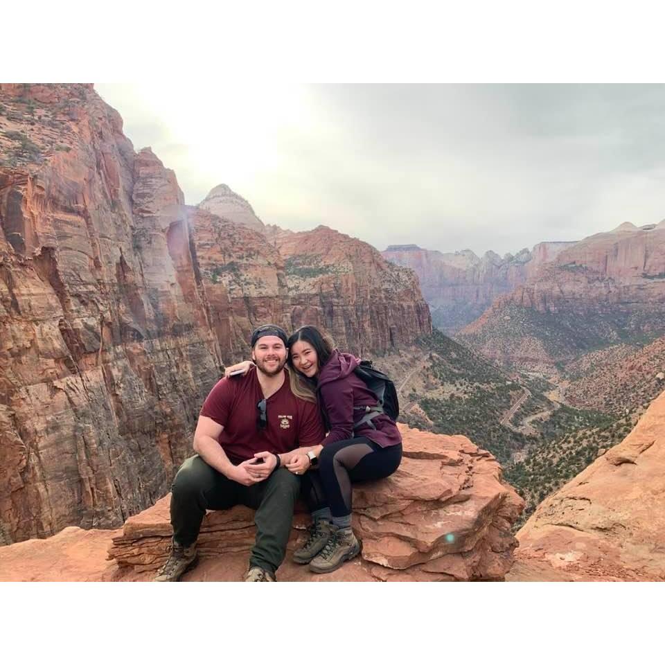 At Zion National Park!