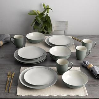 Colorwave Coupe 16-Piece Dinnerware Set, Service for 4