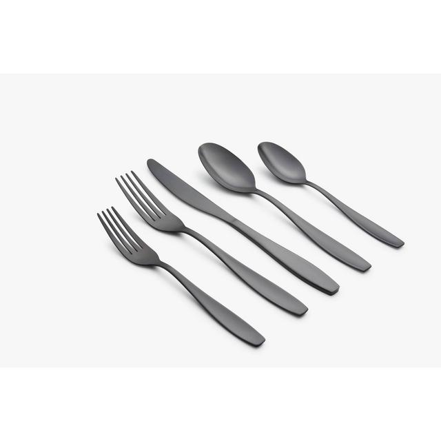 20pc January Black Satin Flatware Set - Cambridge Silversmiths