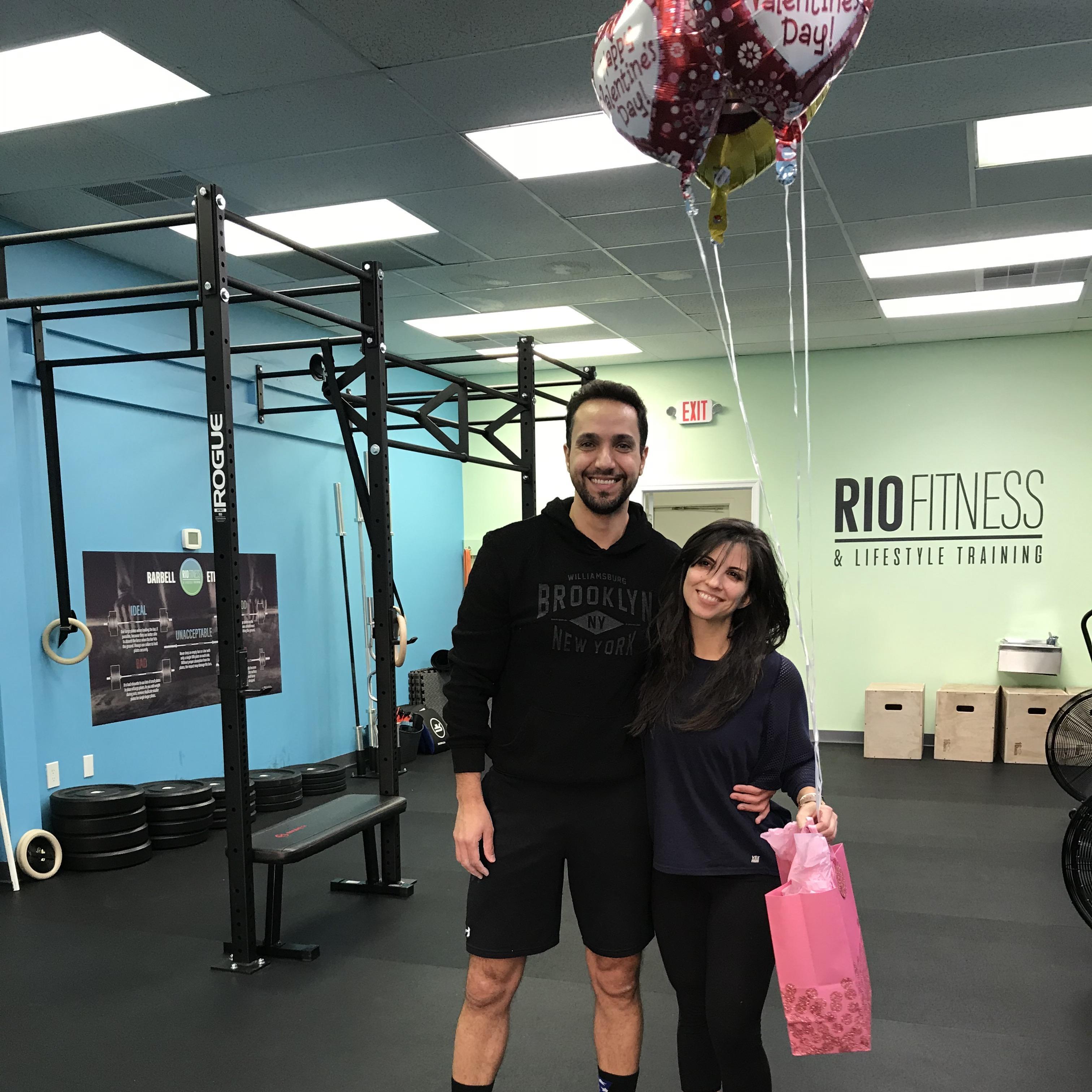 Our first Valentine's Day together! One of many surprises Caio planned for the weekend 😍