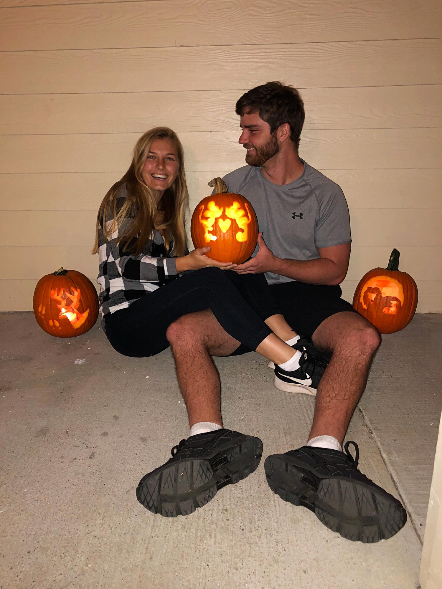 Who carved their pumpkins better?