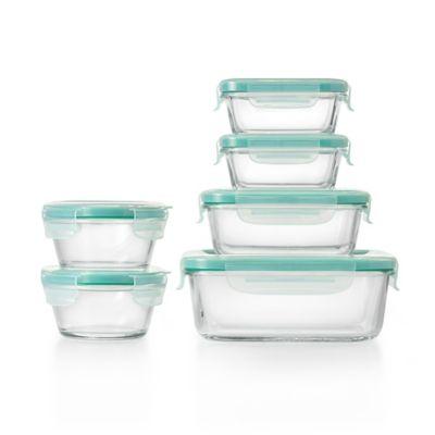 OXO Good Grips® Smart Seal 12-Piece Container Set in Clear/Blue