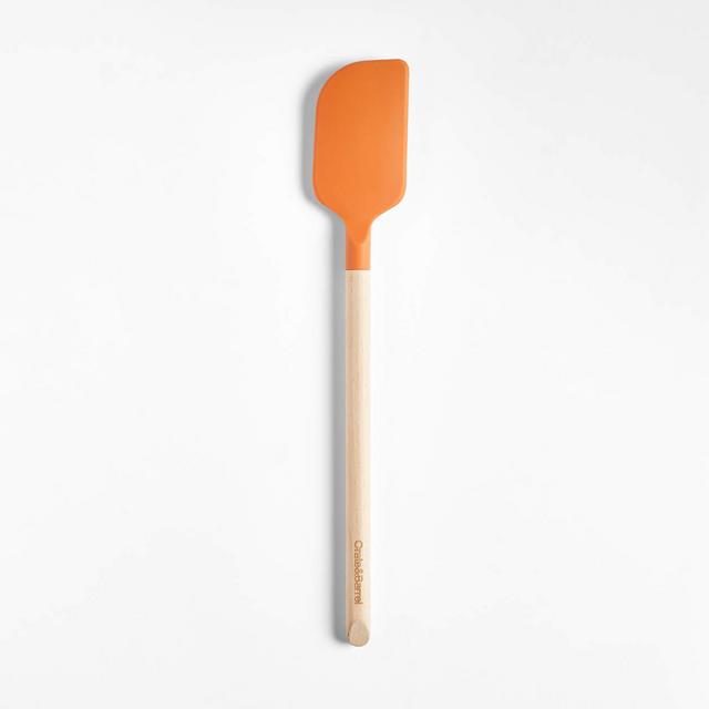 Crate & Barrel Sienna Silicone and Wood Spatula