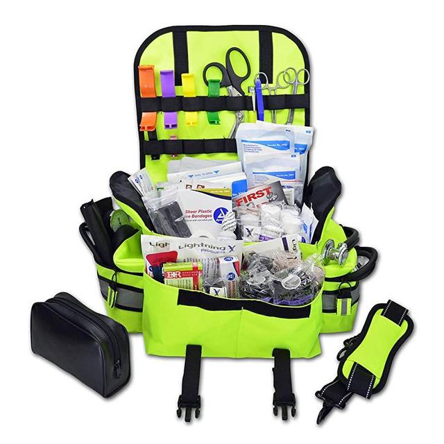 Lightning X Small First Responder EMT EMS Trauma Bag Stocked First Aid Fill Kit B