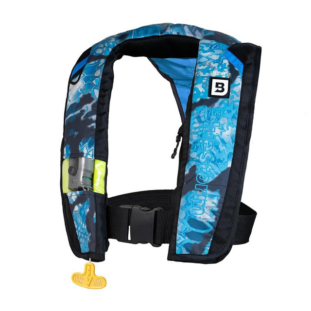 BLUESTORM Stratus 35 Inflatable Life Jacket PFD for Adults | US Coast Guard (USCG) Approved Automatic Self Inflating Life Vest Preserver with Manual Ripcord