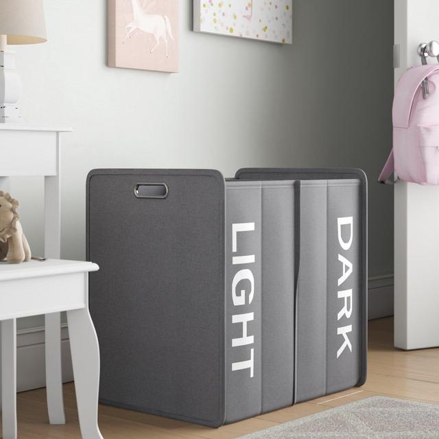 Collapsible Folding Double Bin Laundry Hamper