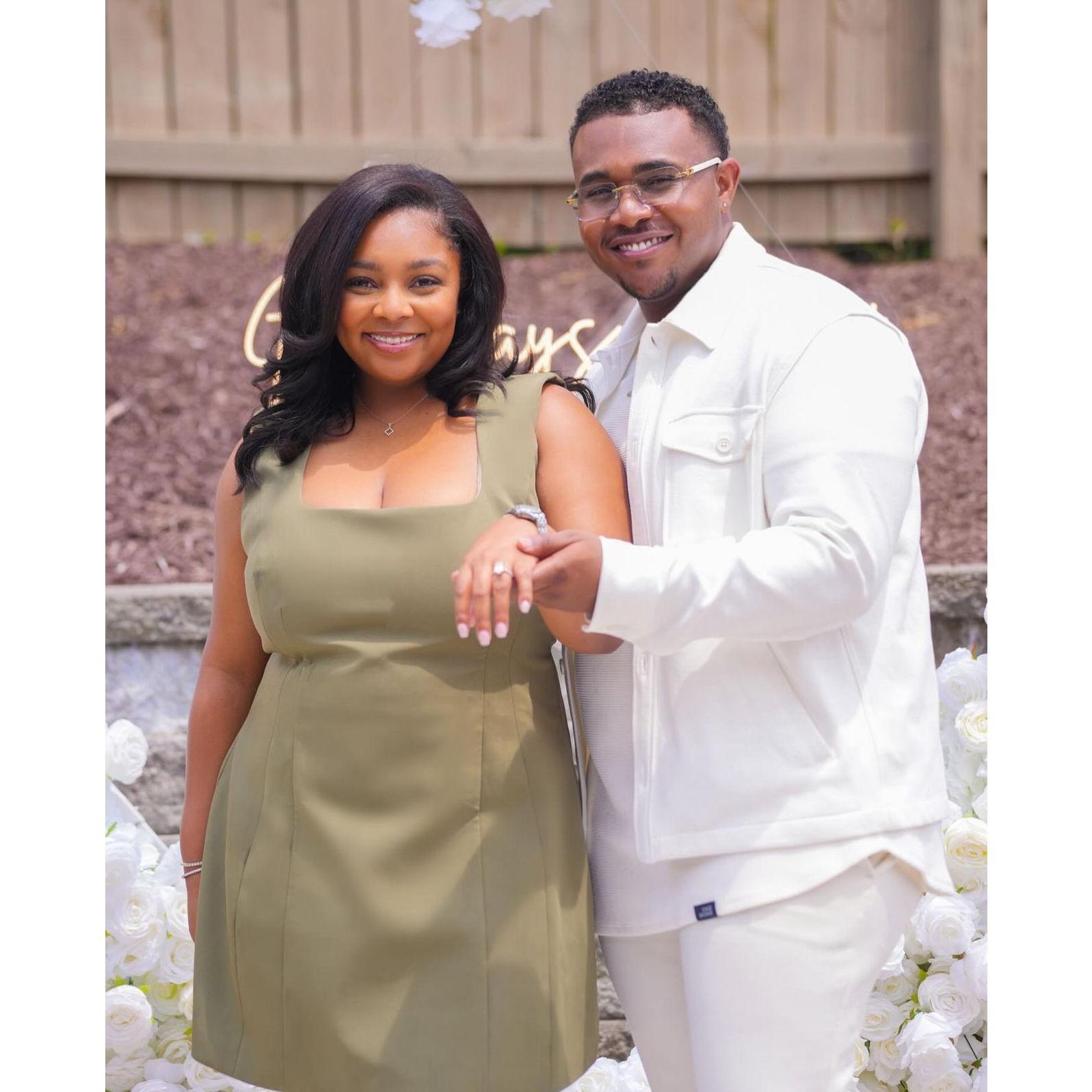The Moment after we were engaged!