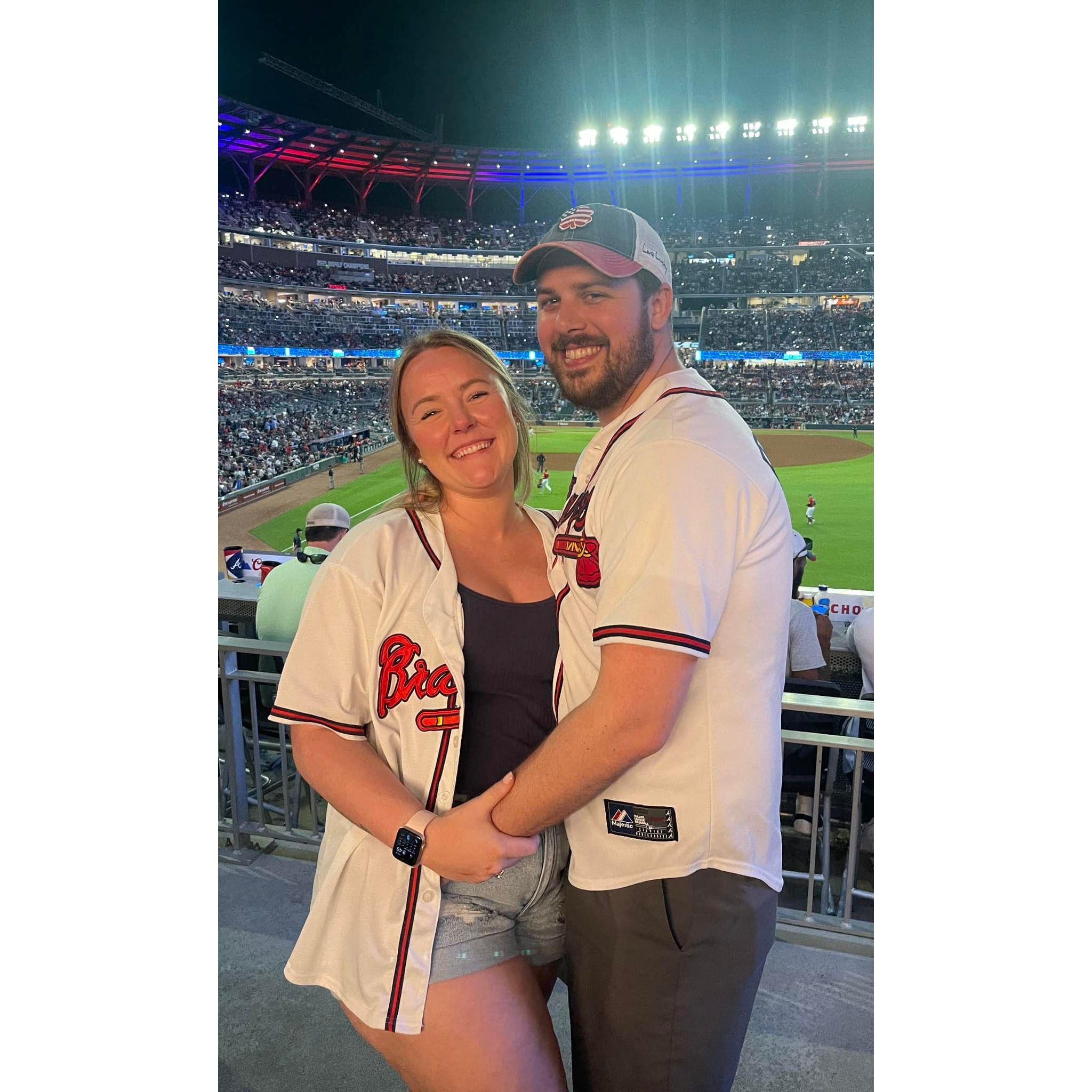 Our other favorite past time, Braves baseball.