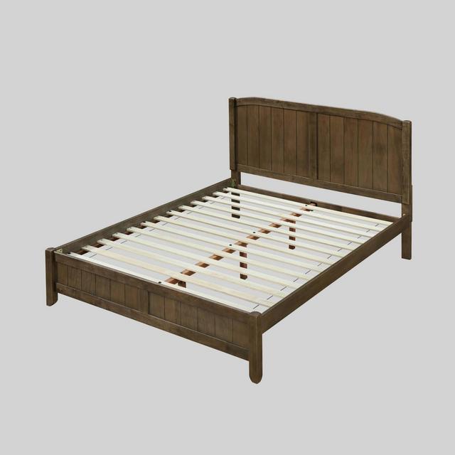 Queen Cloves Rustic Low-Profile Platform Bed Oak - Christopher Knight Home