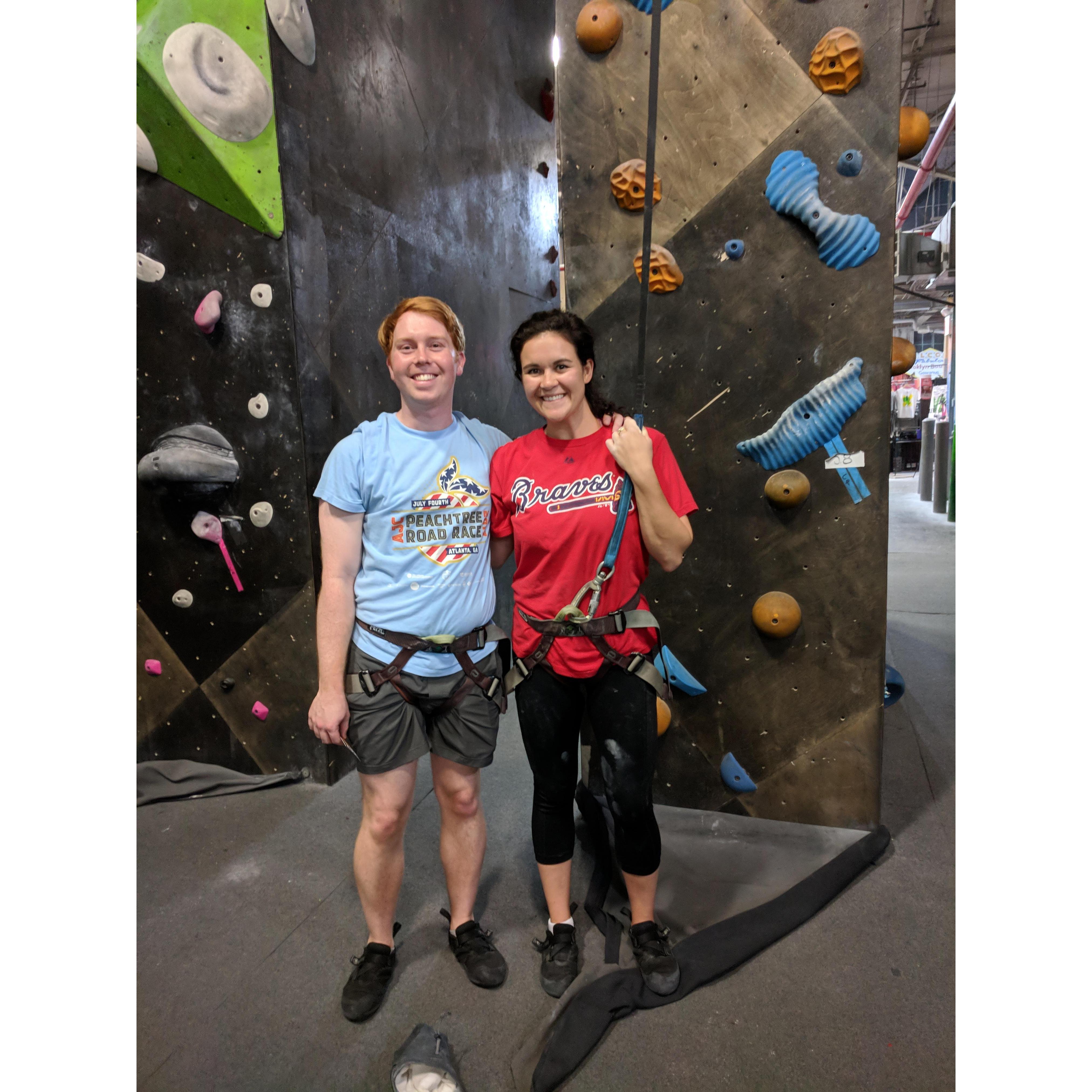Surprise Date! Rock climbing in Gowanus, Brooklyn.