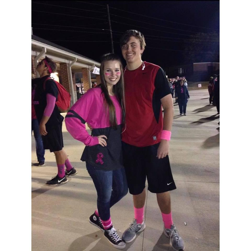 One of our first official pictures after Seth's football game, 2016.