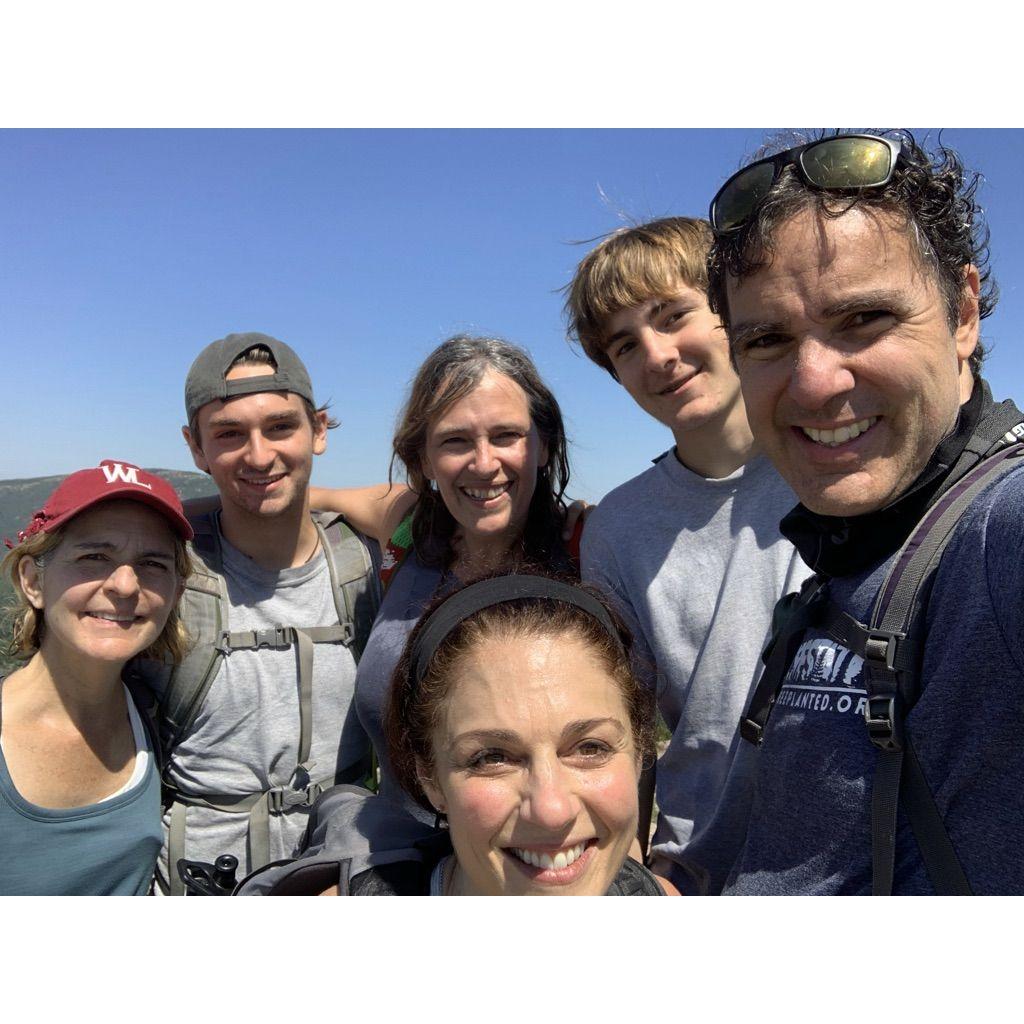 Acadia summer 2020 with Adair, Shelley, Owen & Charlie