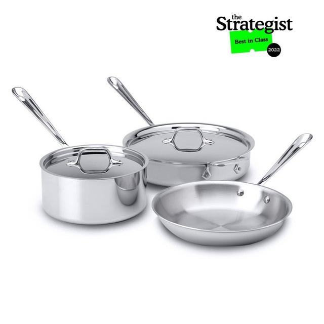 D3 Stainless 3-Ply 5 Piece Cookware Set