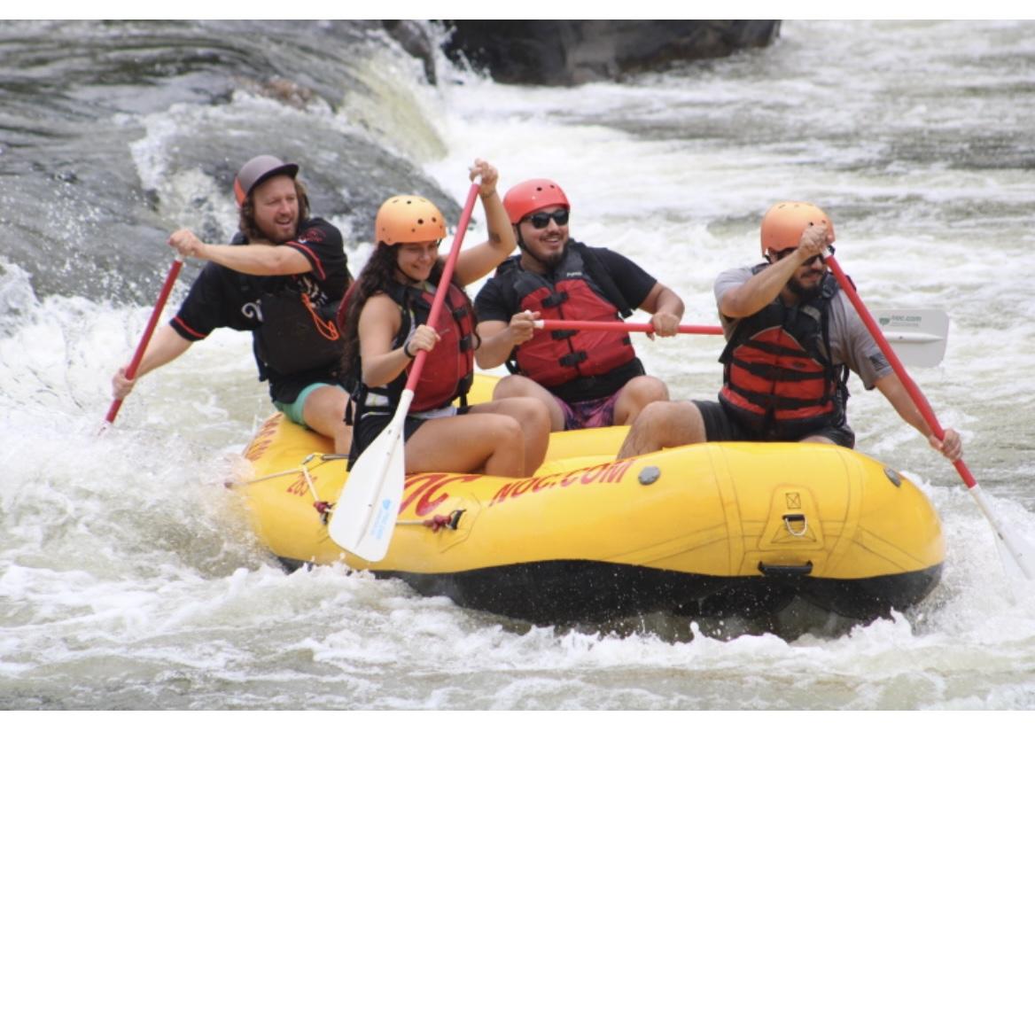 White water rafting with Savino’s family