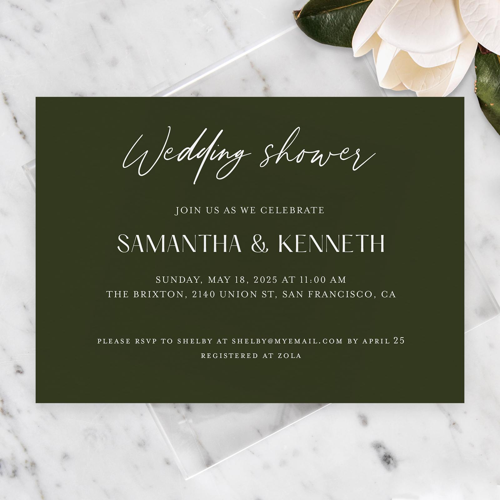 Zola Wedding & Bridal Shower Invitations Sidney Landscape