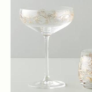 Fiorella Coupe Glasses, Set of 4