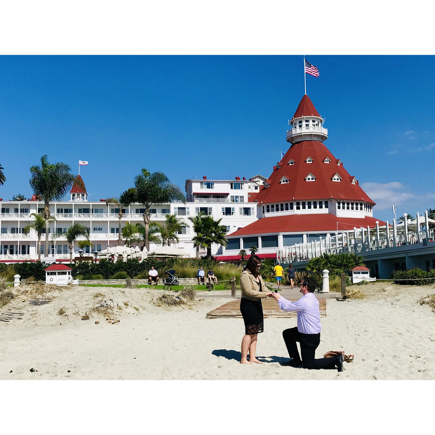October 2018 - The day he asked and she said yes! - Hotel Del Coronado CA