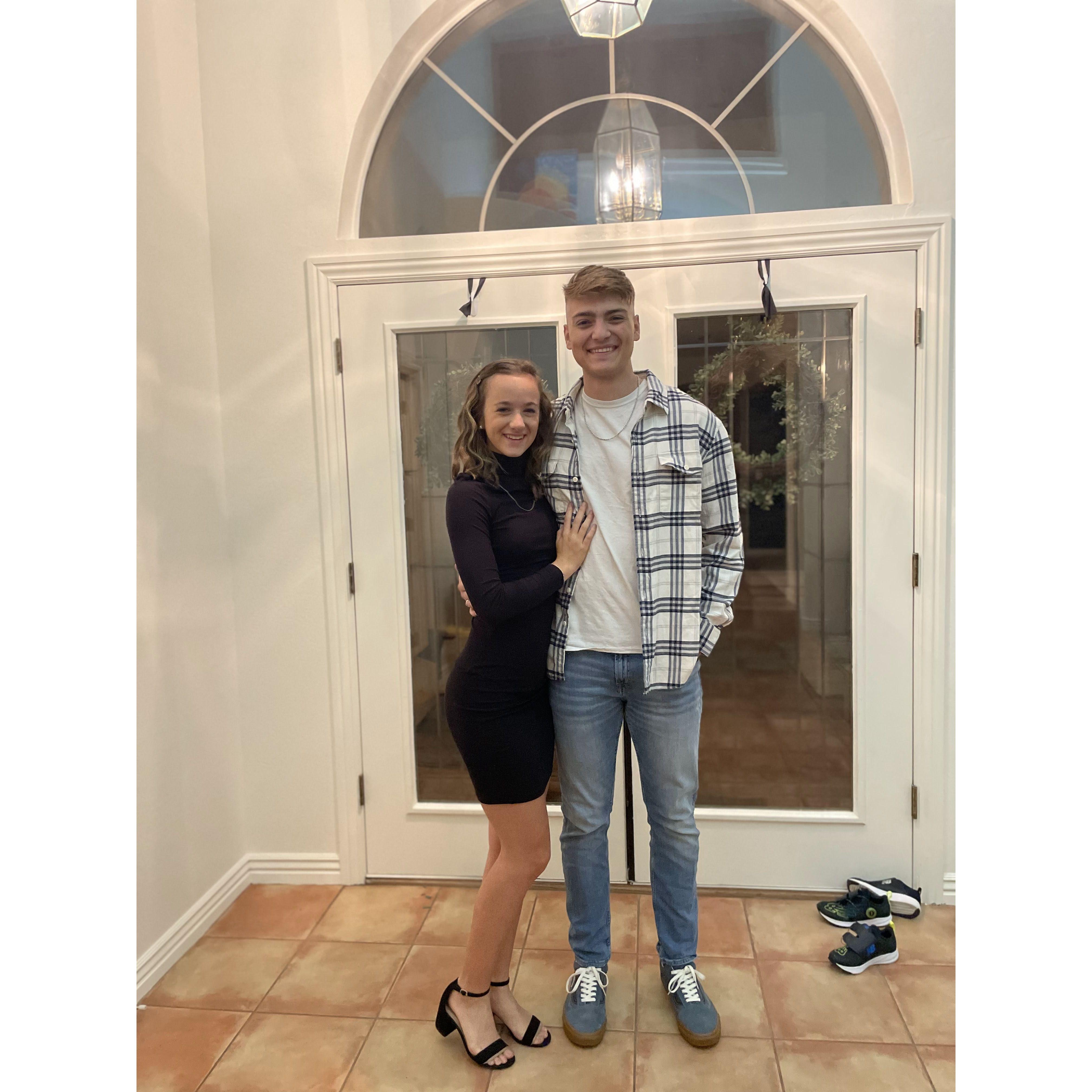 Our first fancy dinner