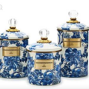 Mackenzie Childs Royal English Garden Small Canister