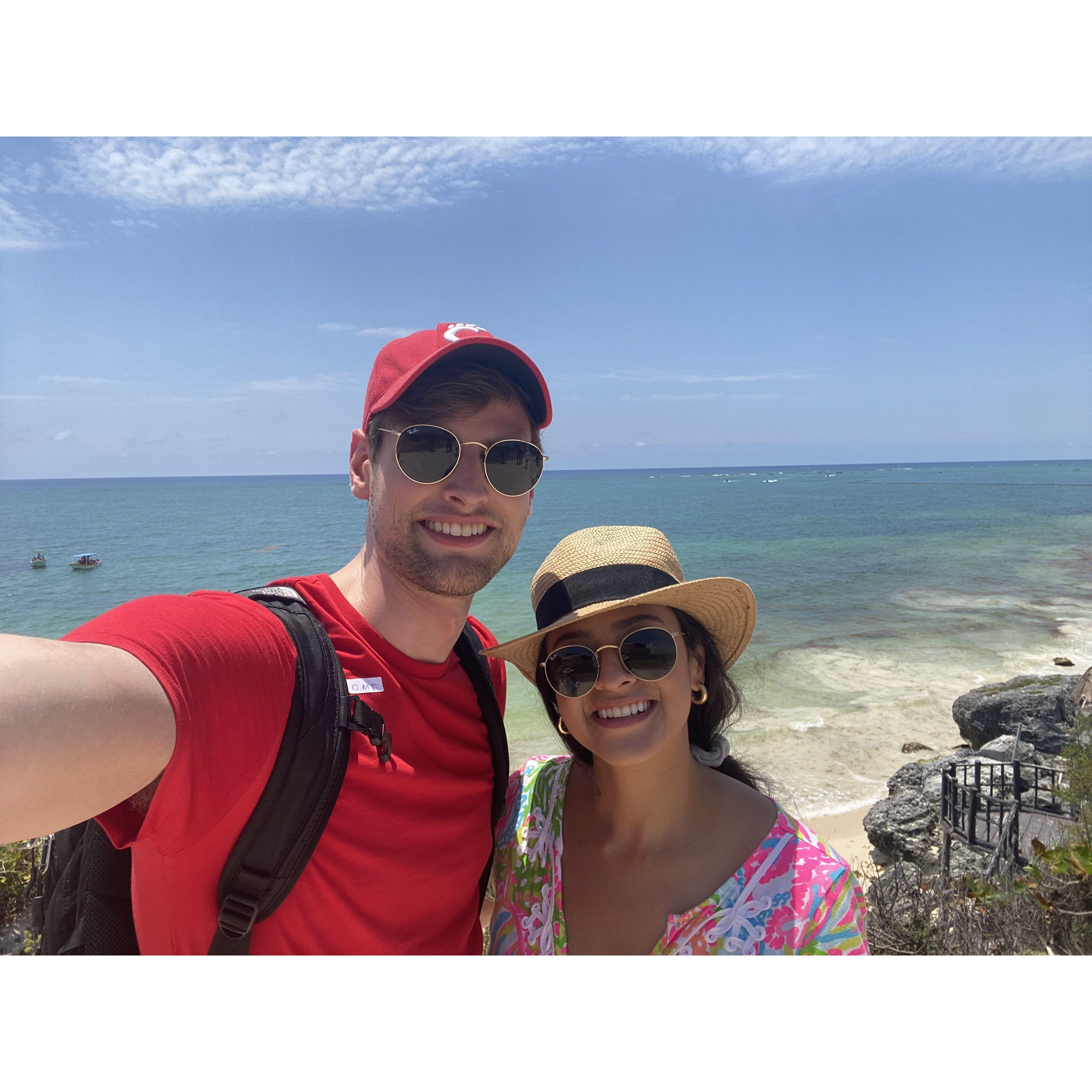 Vacationing in Cancun and Tulum. This was David’s first time in Mexico (technically). He was there on a cruise in grade school, but never got off the ship because he was distracted playing basketball:)