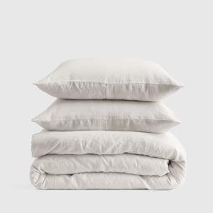 European Linen Duvet Cover Set - King/Cal King - Color: Sand