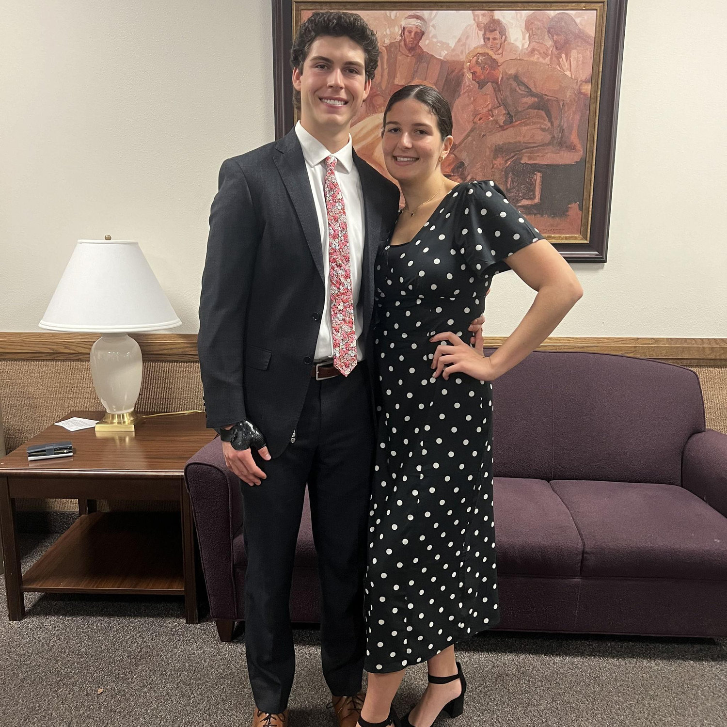 Zak and Olivia after Olivia's baptism. November 10, 2024