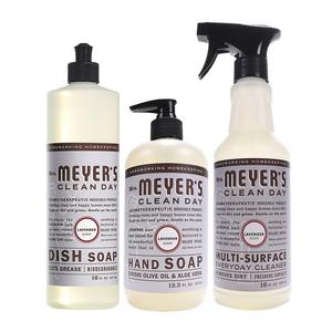 Mrs. Meyer's Kitchen set, Lavender, 3 ct: dish soap, hand soap & multi-surface everyday cleaner