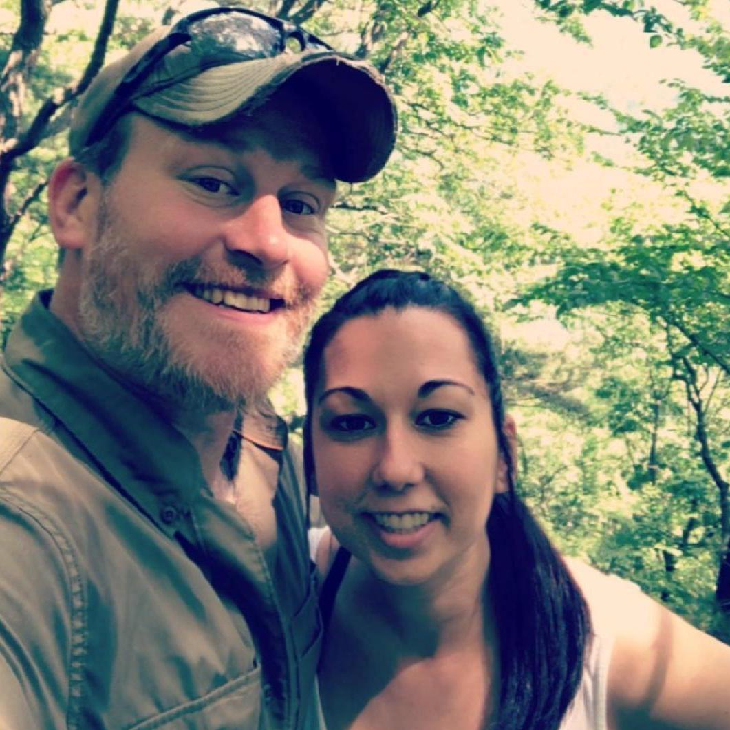Our first hiking trip together at Coopers Rocks, WV