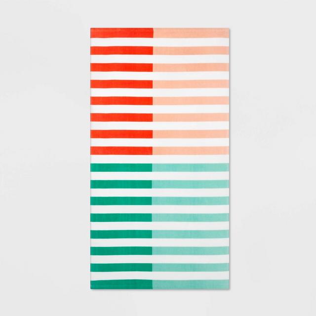 Duo Striped Warm Beach Towel - Sun Squad™