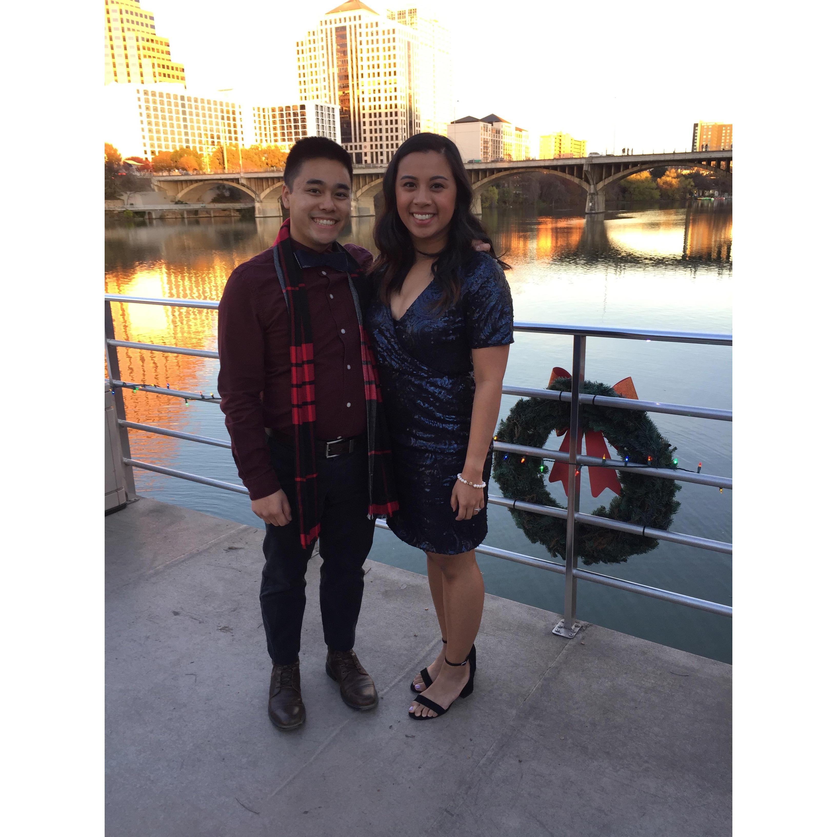 Christmas party-ing in our favorite city!