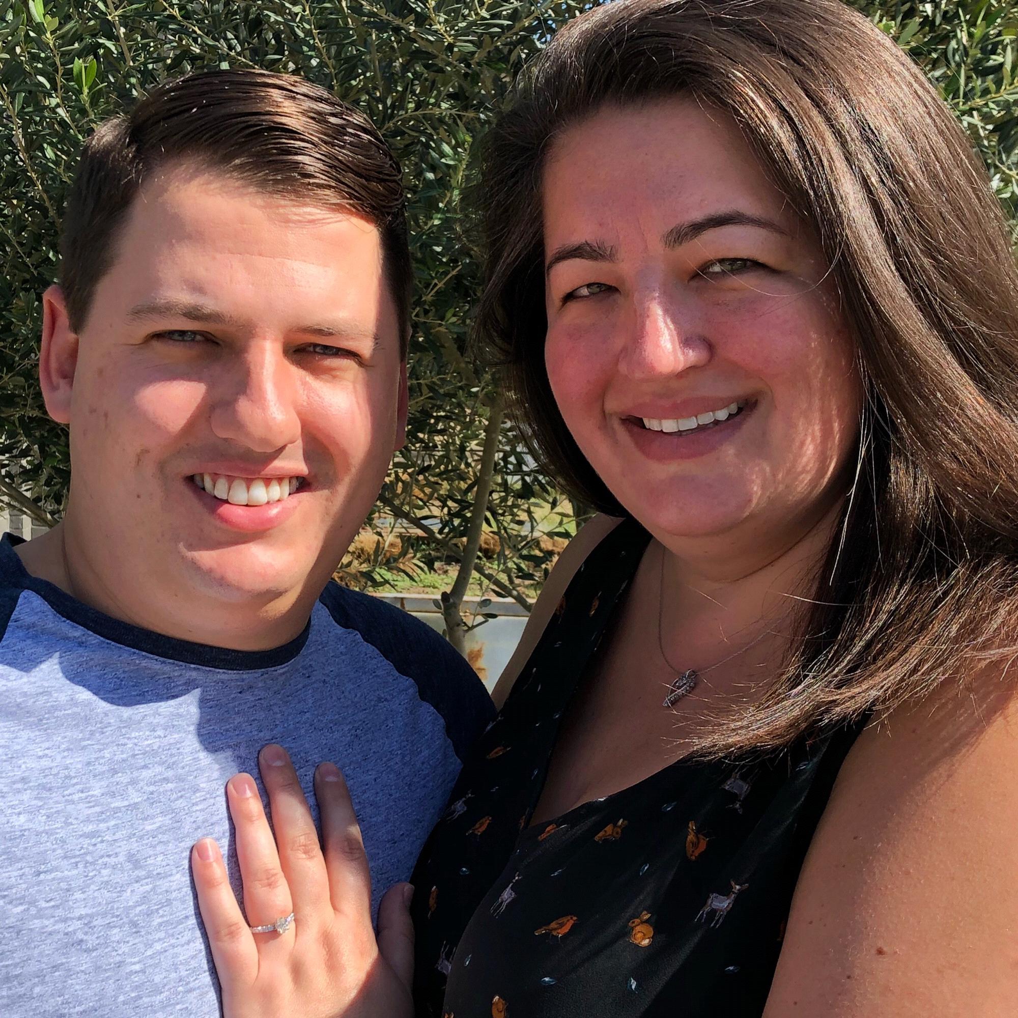 This is our first 'official' engagement picture that dad snapped the day after I said 'YES!'