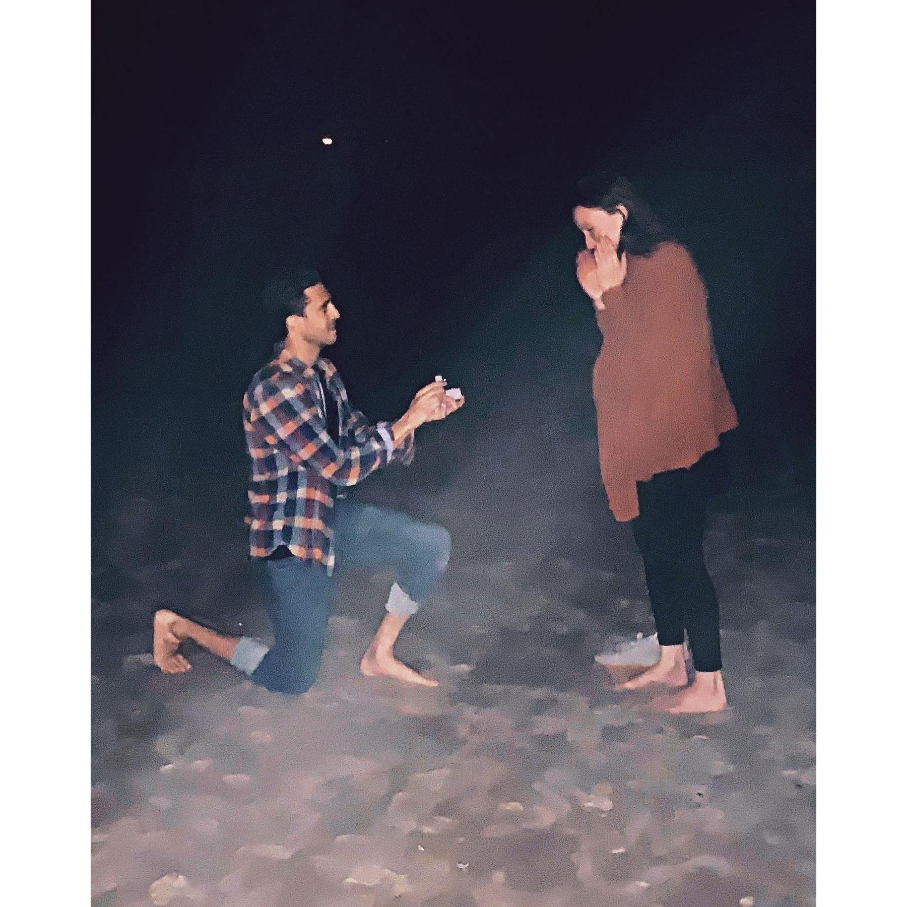 Beach proposal ❤️