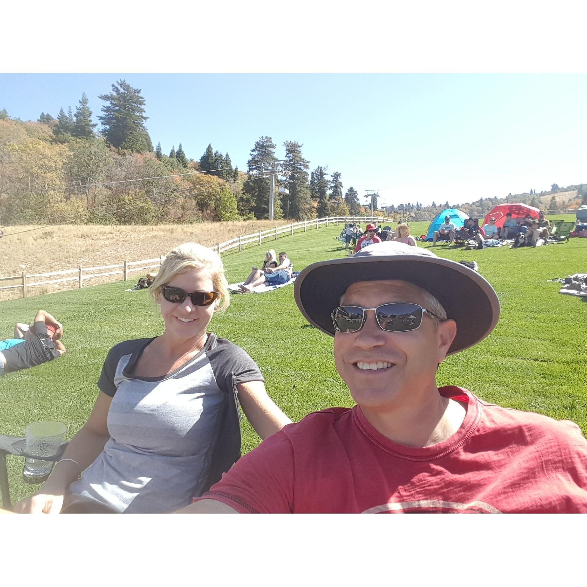 Blues, Brew and Barbeque listening to Timmy the Tooth