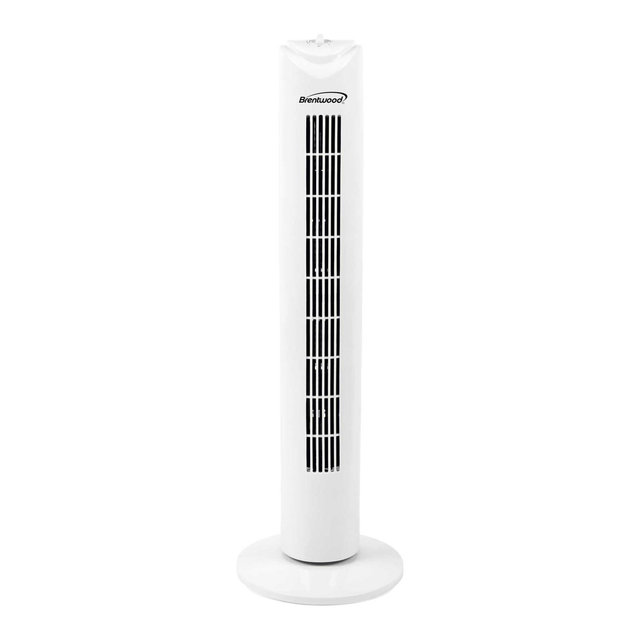 Brentwood 32-In. 3-Speed Portable Oscillating Tower Fan with Timer, F-32T