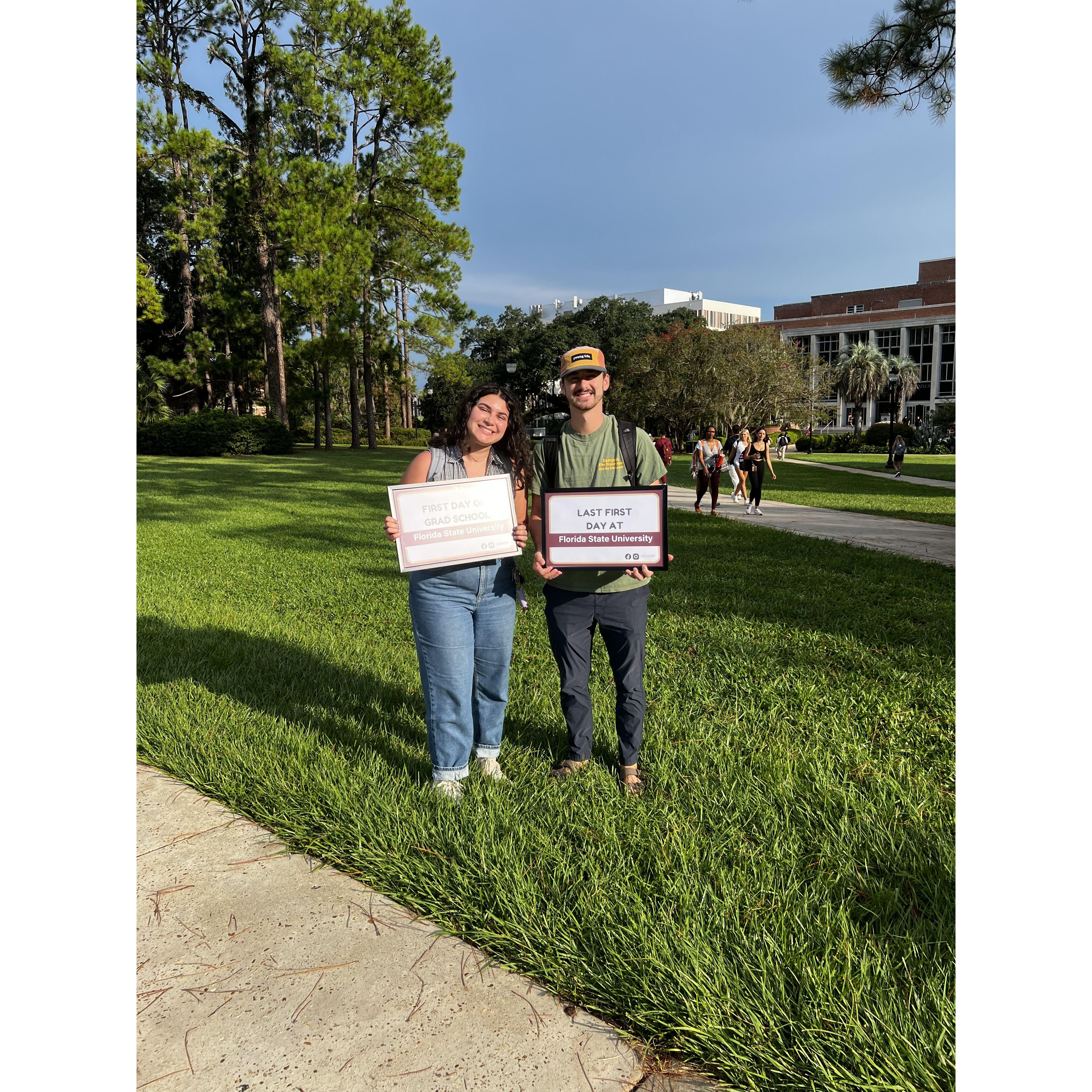 first day of school at FSU together!!!