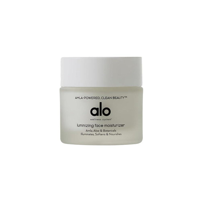 Alo Luminizing Face Moisturizer | Squalane for Lightweight All-Day Hydration | Sweet Almond & Vitamin E Nourishes & Revives Skin | 2 fl. oz