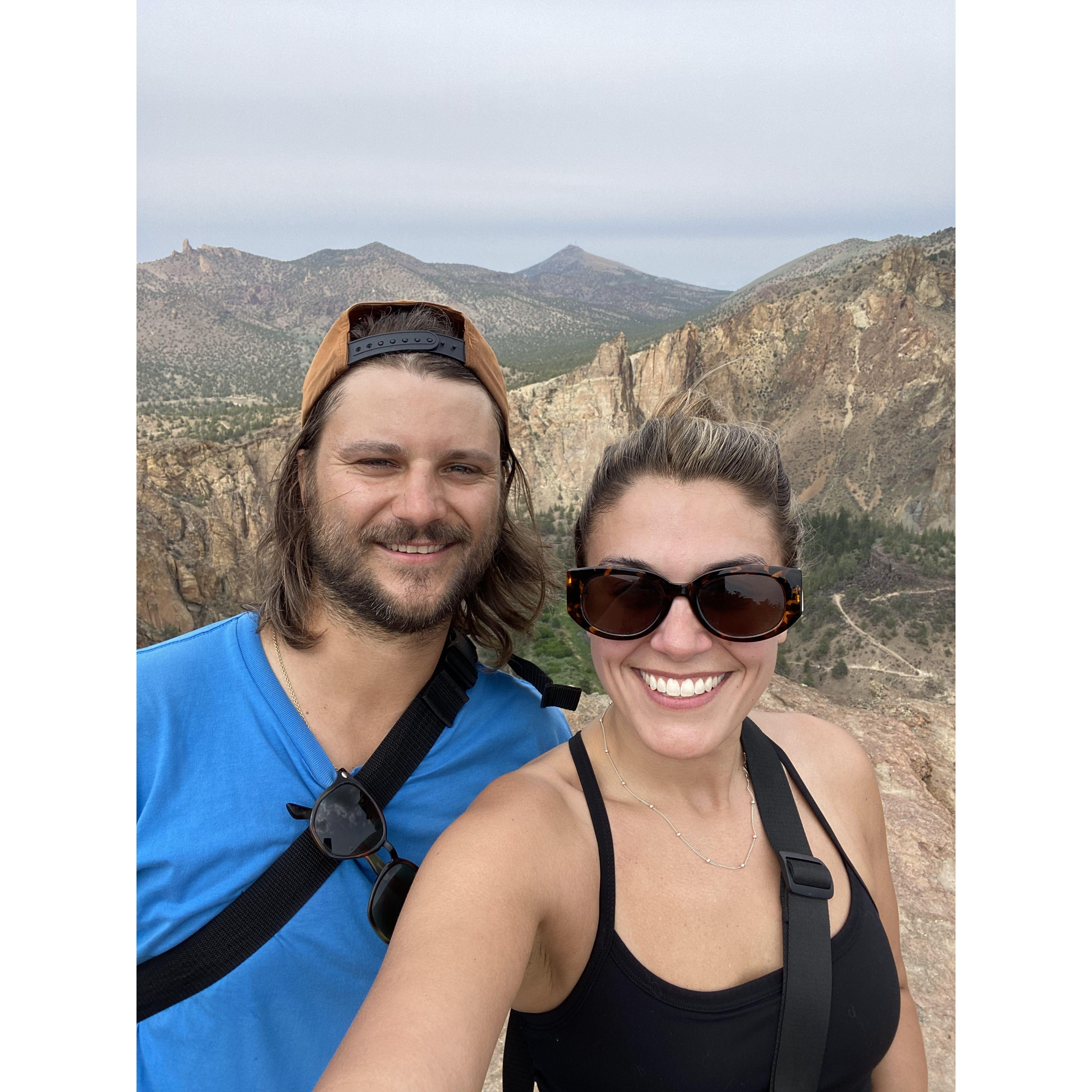 We made it to the top of Misery Ridge!