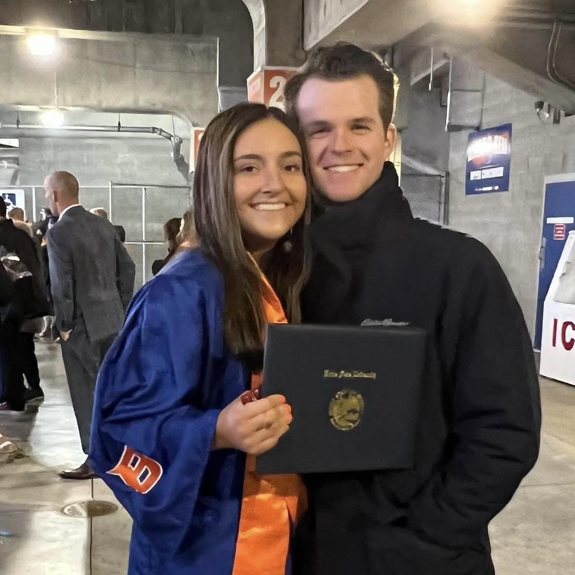 My college graduation from Boise State in May 2022