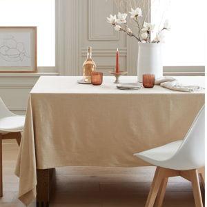 Organic Cotton Tablecloth in Flax