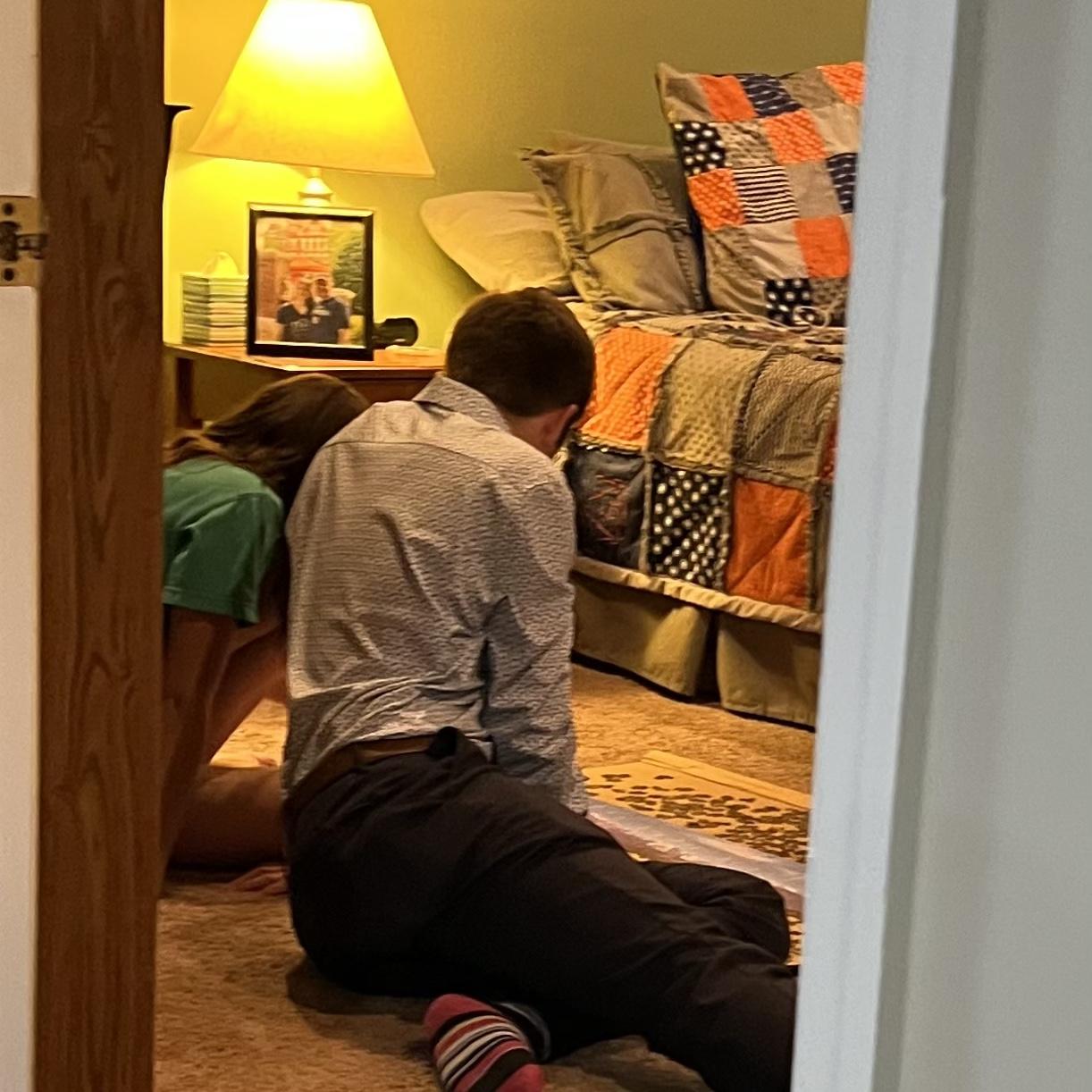 Katie loves puzzles, so Morgan does too🤪