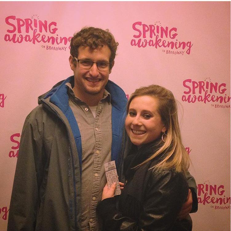 Sam took Elaina to see her favorite show on Broadway in 2015