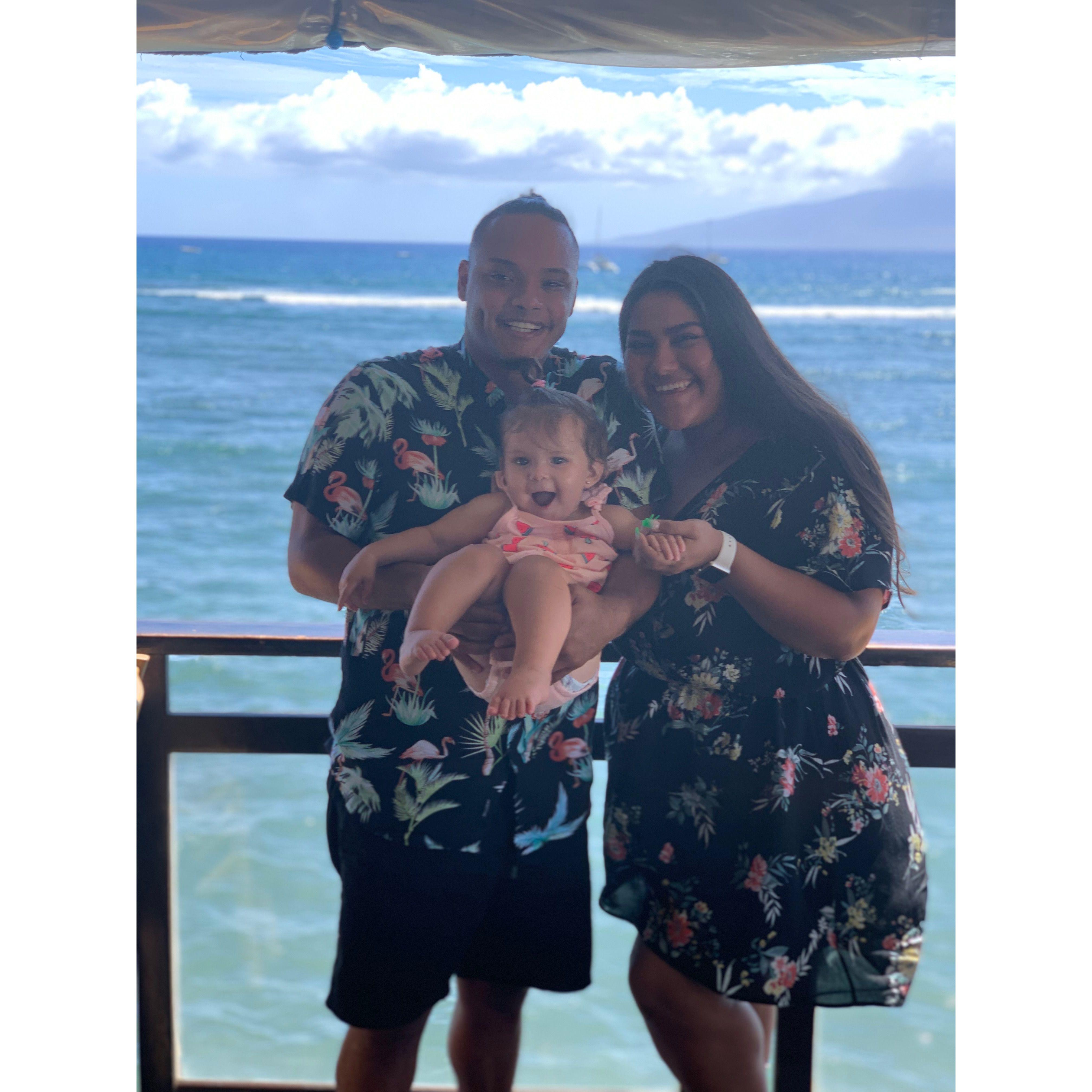 In Hawaii with our precious flower girl